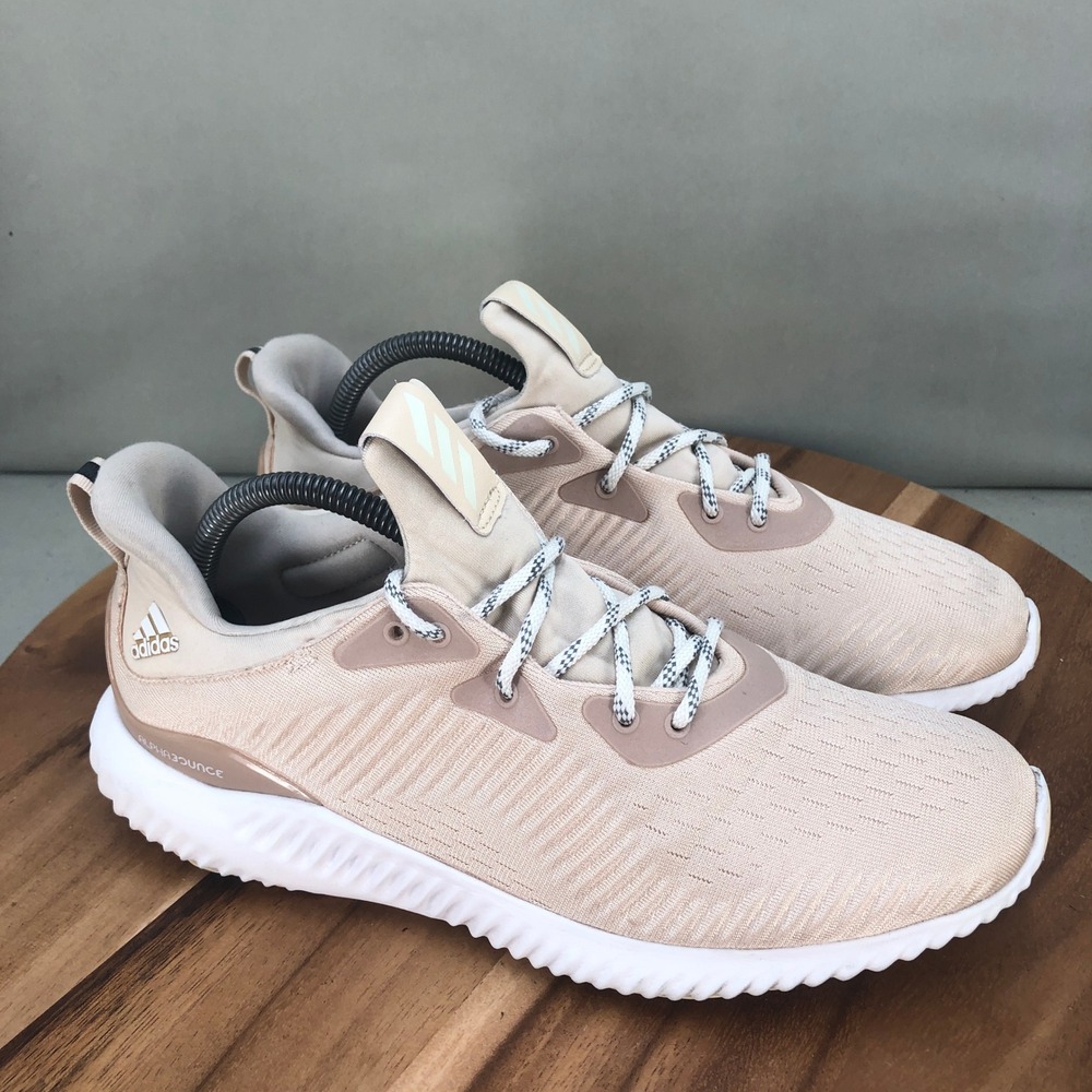 Adidas Alphabounce Beyond Pink Running Shoes Womens Size 9 Lace Up Low Top